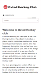 Mobile Screenshot of oxtedhockeyclub.com