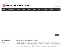 Tablet Screenshot of oxtedhockeyclub.com